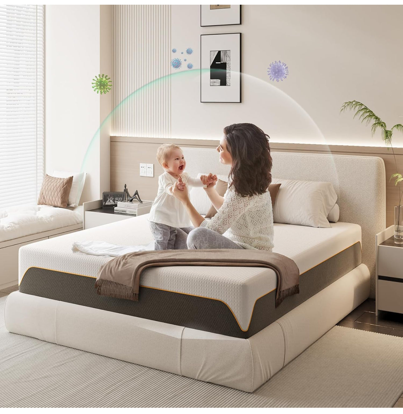 Memory Foam Mattress, 4FT6 Double Mattress