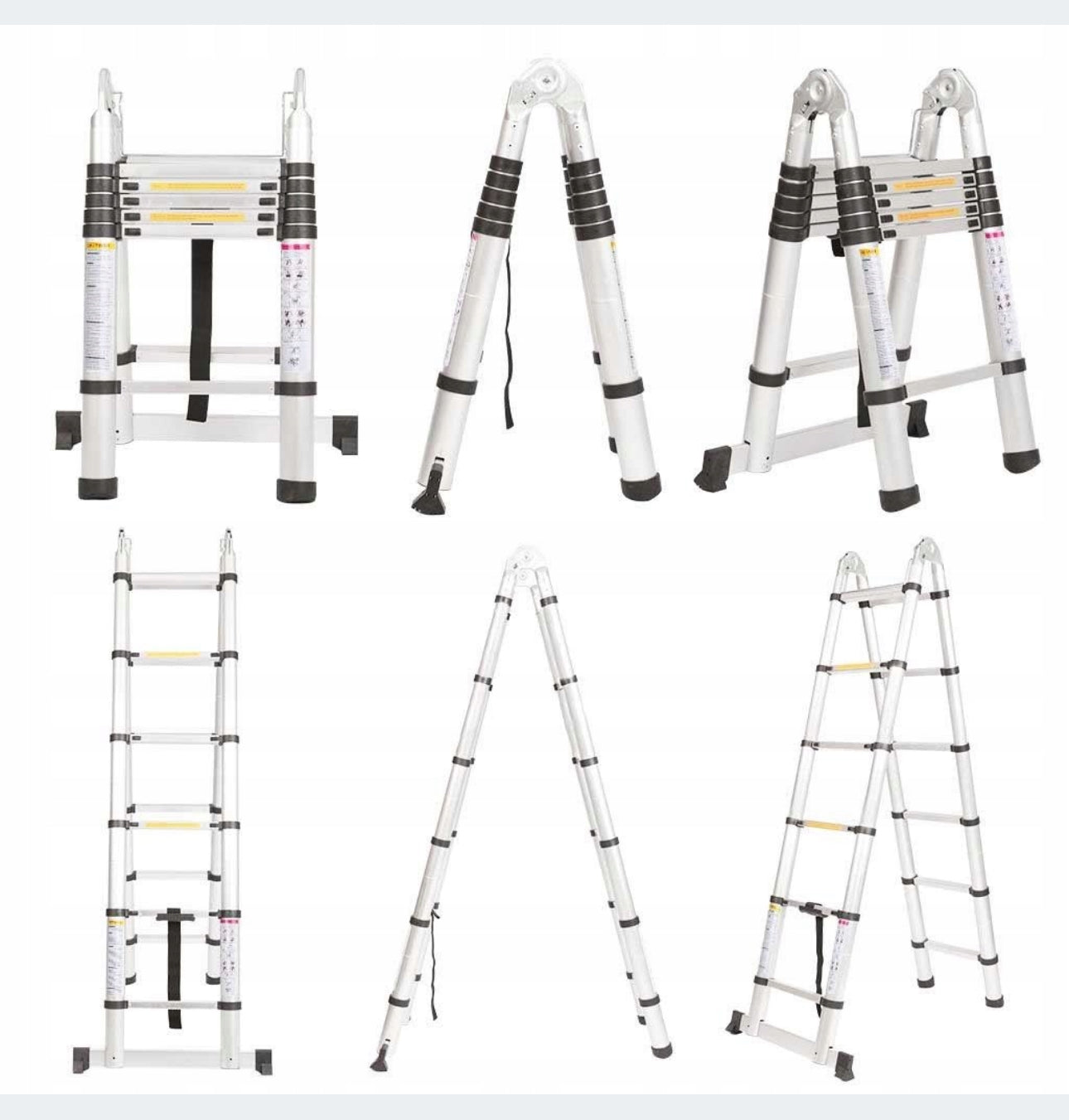 3.8 m aluminum 12 to 150 kg