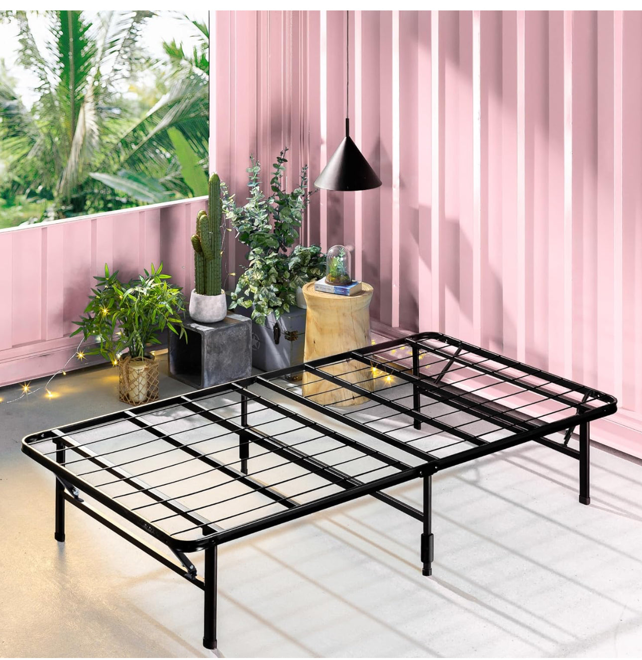 Zero Assembly Bed Frame - Single 90x190cm - 35cm Height - Metal