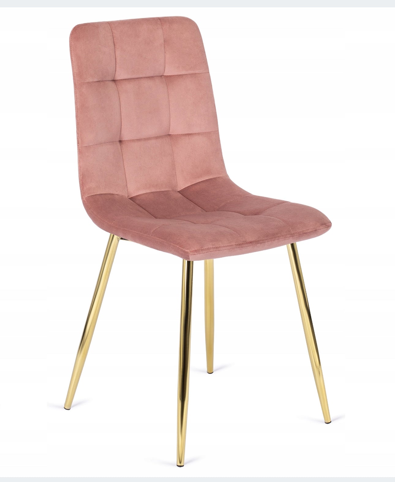Set  of 4 velvet chairs gold legs
