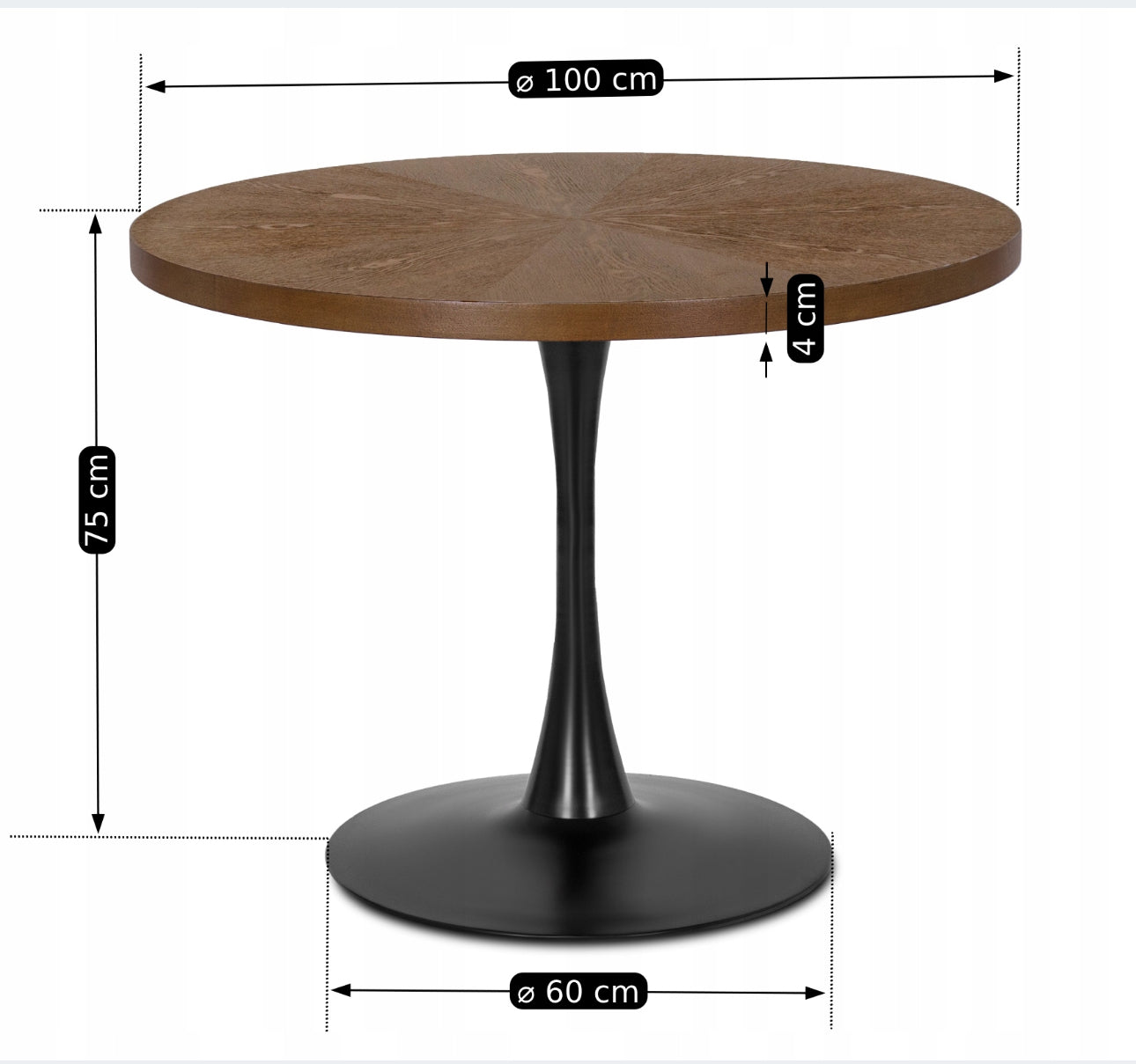 Modern Round Table for the Dining Room