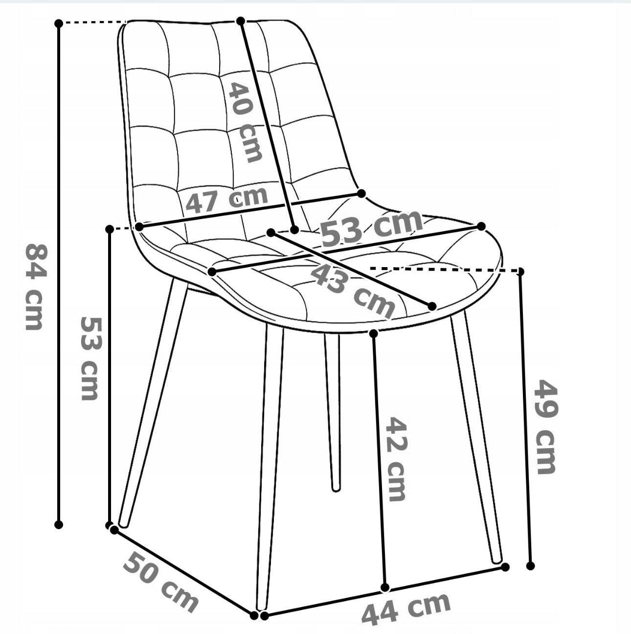 UPHOLSTERED CHAIR BLACK LOFT FOR OFFICE DINING ROOM