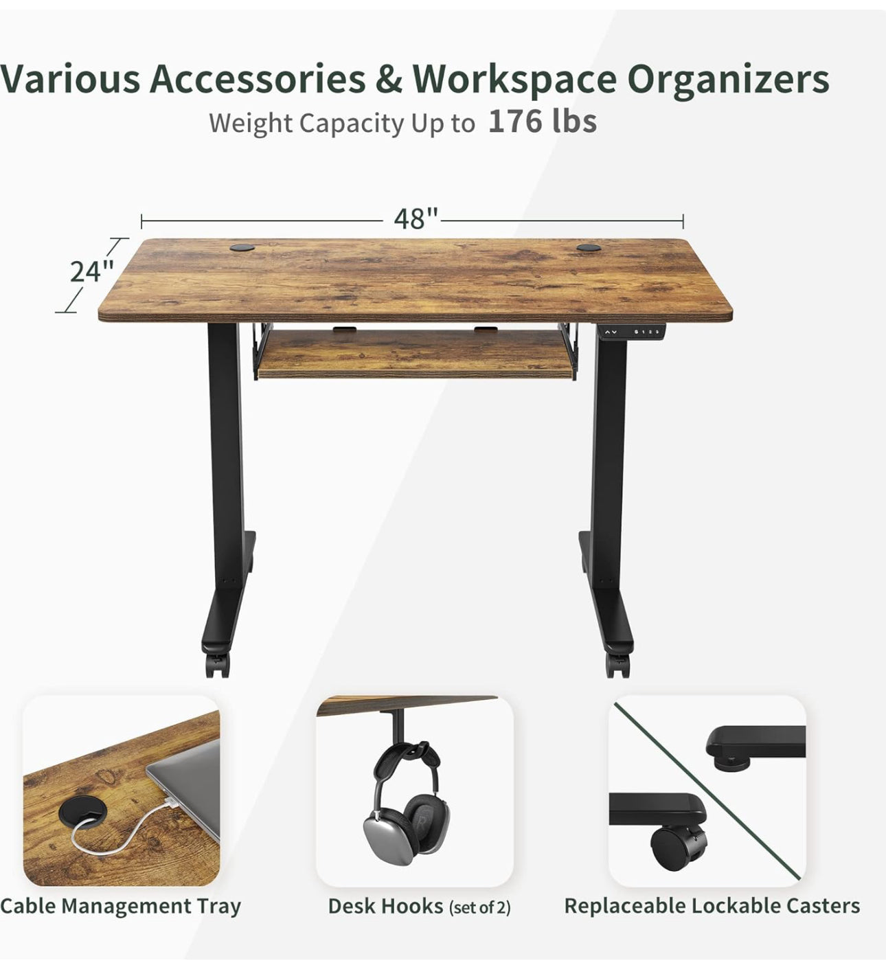 Electric Standing Desk 120x60