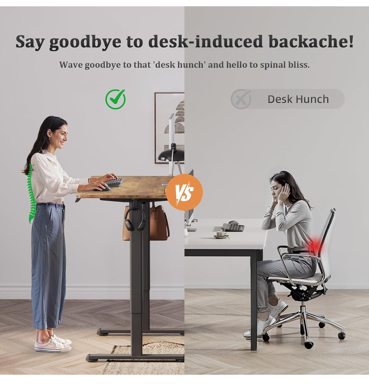 1- Electric Standing Desk 100x60cm