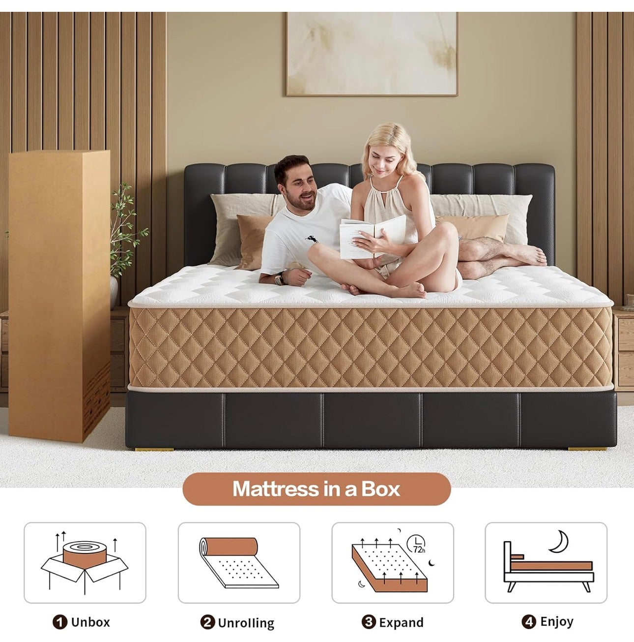 Single Mattress 3FT Memory Foam Mattress, 7-Zone Pocket Sprung Single Bed Mattress