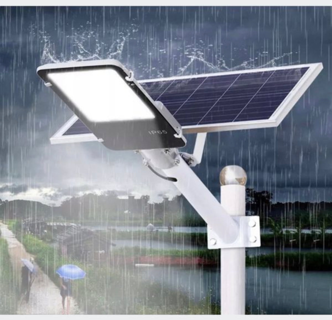 Street lamp 800 W 72000 lm powered solar powered
