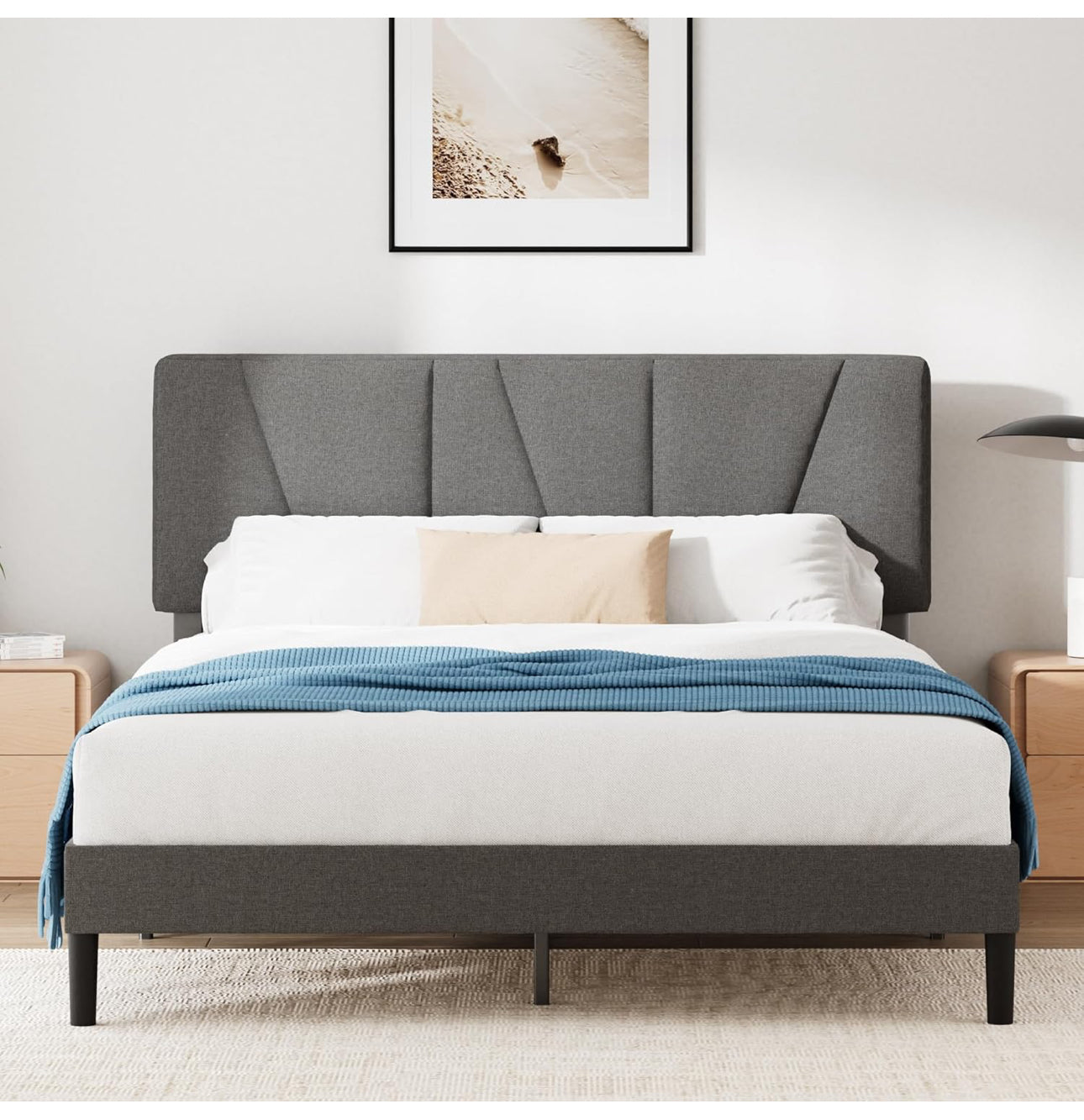 Double Bed Frame – Bed 135 x 190 cm – 30cm Height