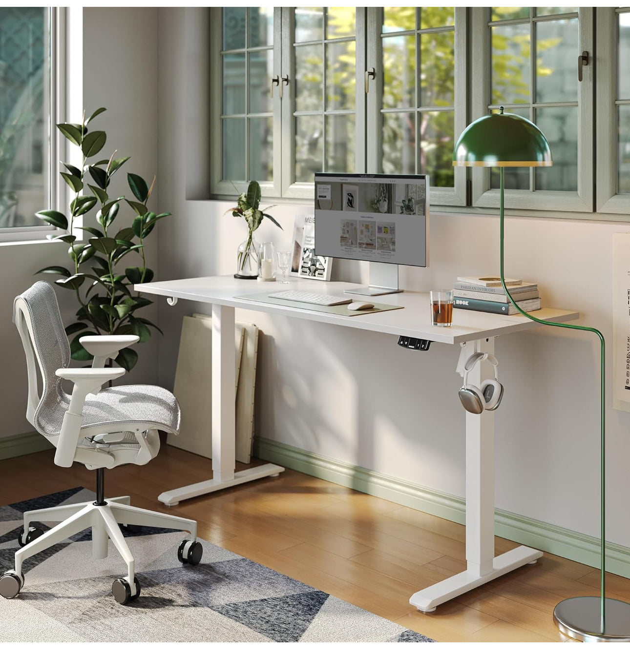 Electric Standing Desk, 120 x 60 cm Height Adjustable