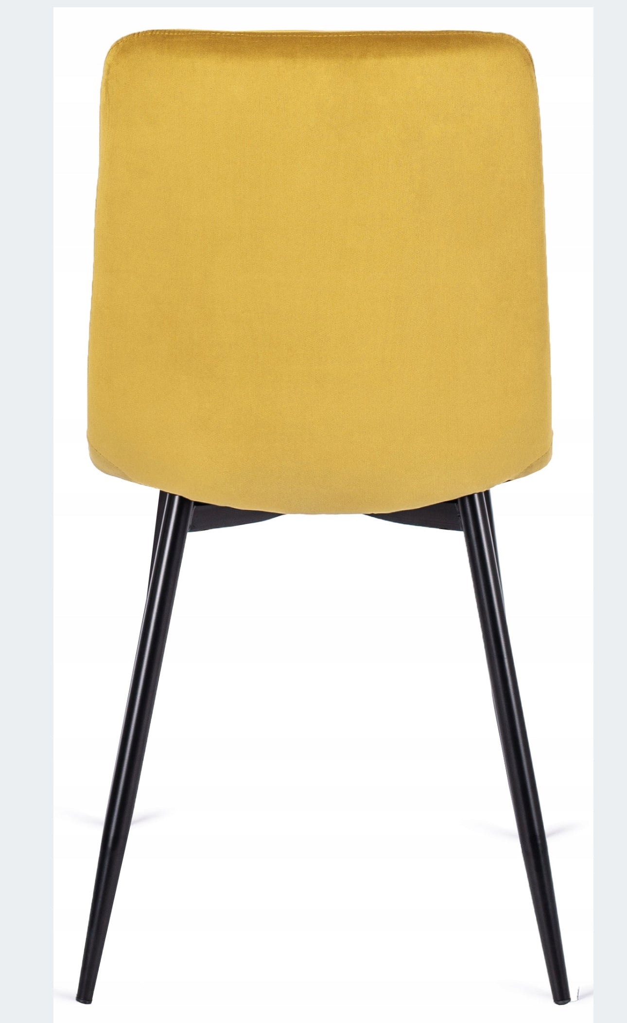 Upholstered Mustard Velor Kitchen Chairs