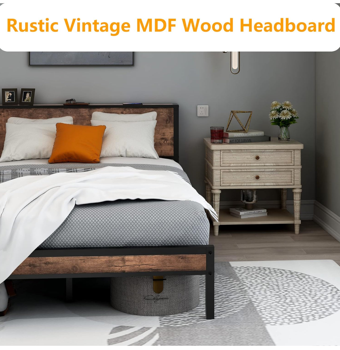 Double Bed Metal Bed Frame