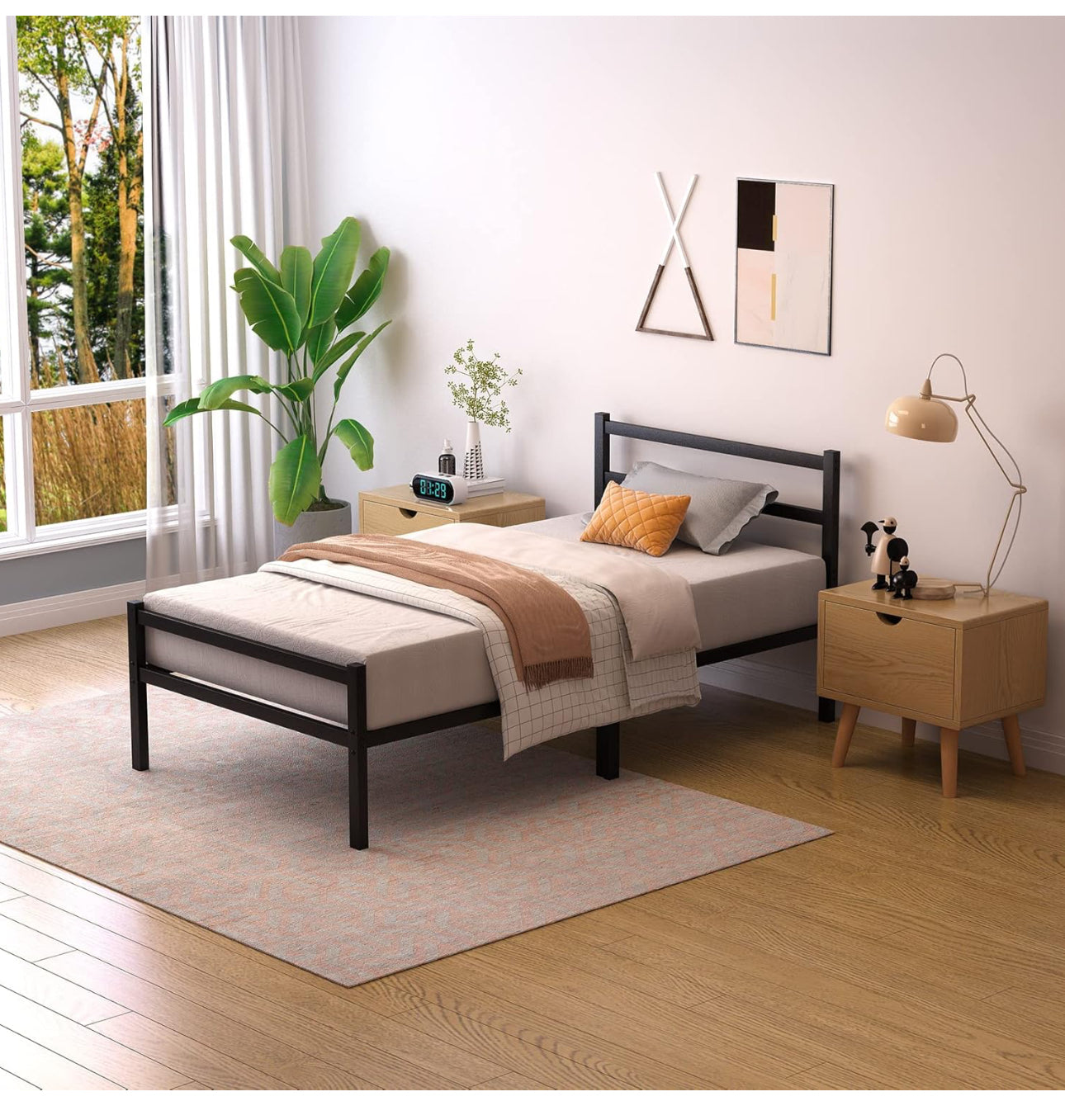 Single Bed Frames with Headboard