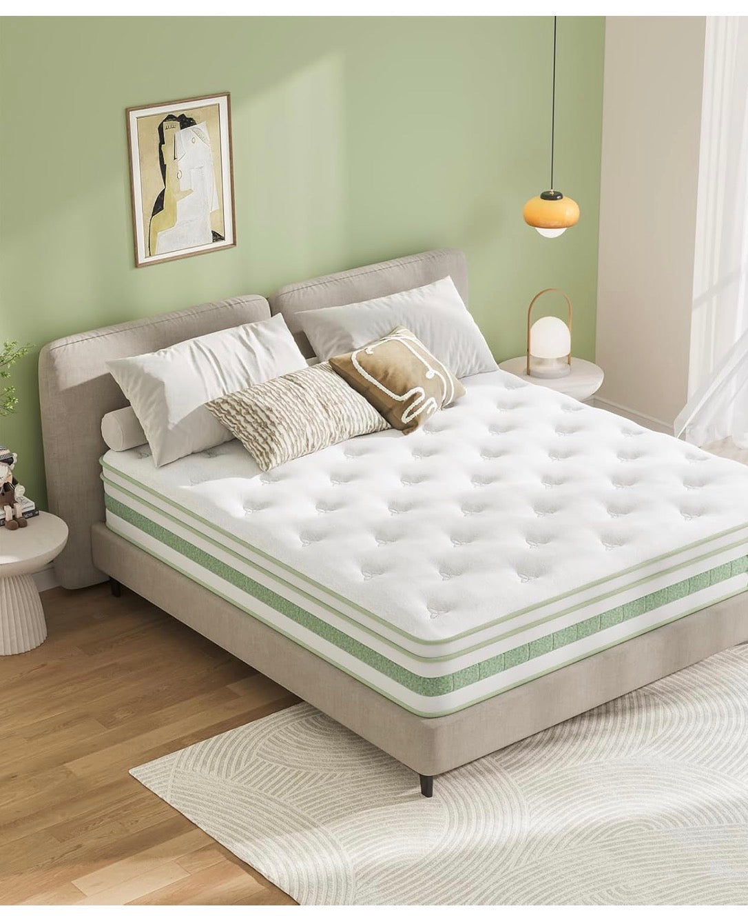 Small Double Mattress 4FT, 10 Inch Gel Memory Foam Pocket Sprung Hybrid Mattress, 7-Zone Orthopedic & Motion Isolation, Medium Firm, 120x190x25cm