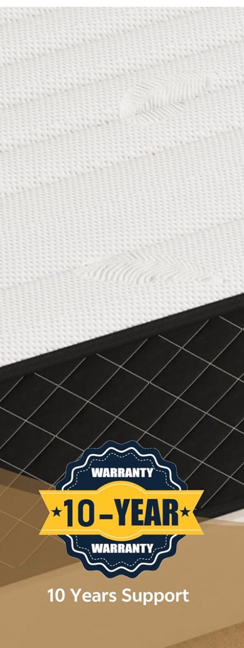 4FT6 Double Mattresses – 25cm Extra Firm Support, Pressure Relief, Breathable Cover, Motion Isolation & Edge Support, OEKO-TEX® Certified, 135x190cm– Pocket Spring