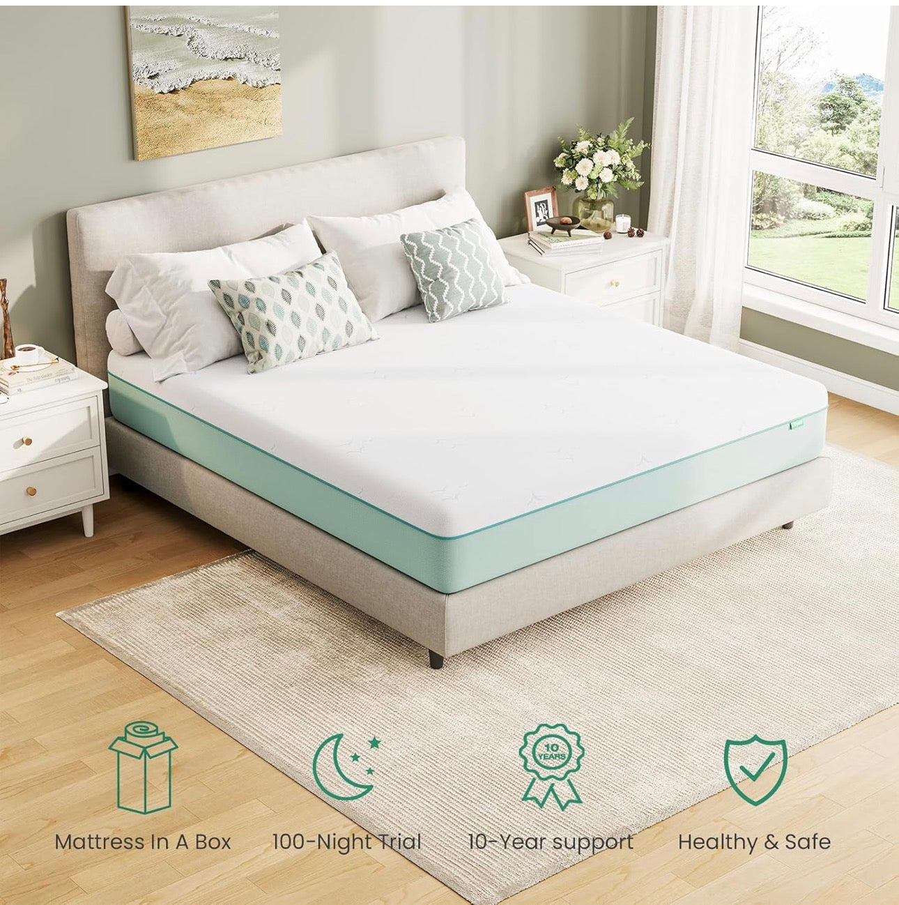 Double Mattresses with Gel & Bamboo Charcoal Foam