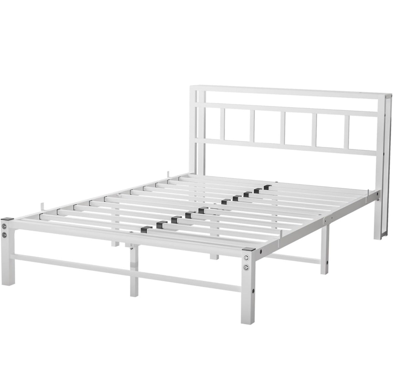 Double Bed Frame with Storage Headboard,4ft6 Bed Frame Double Bed Base with Charging Station and LED Lights