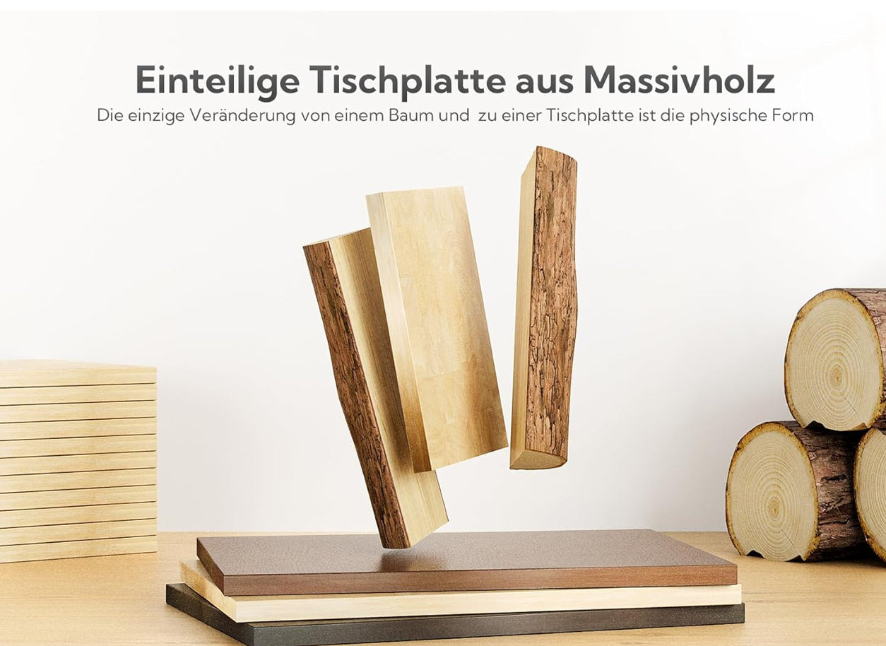 Solid Wood Electric Standing Desk