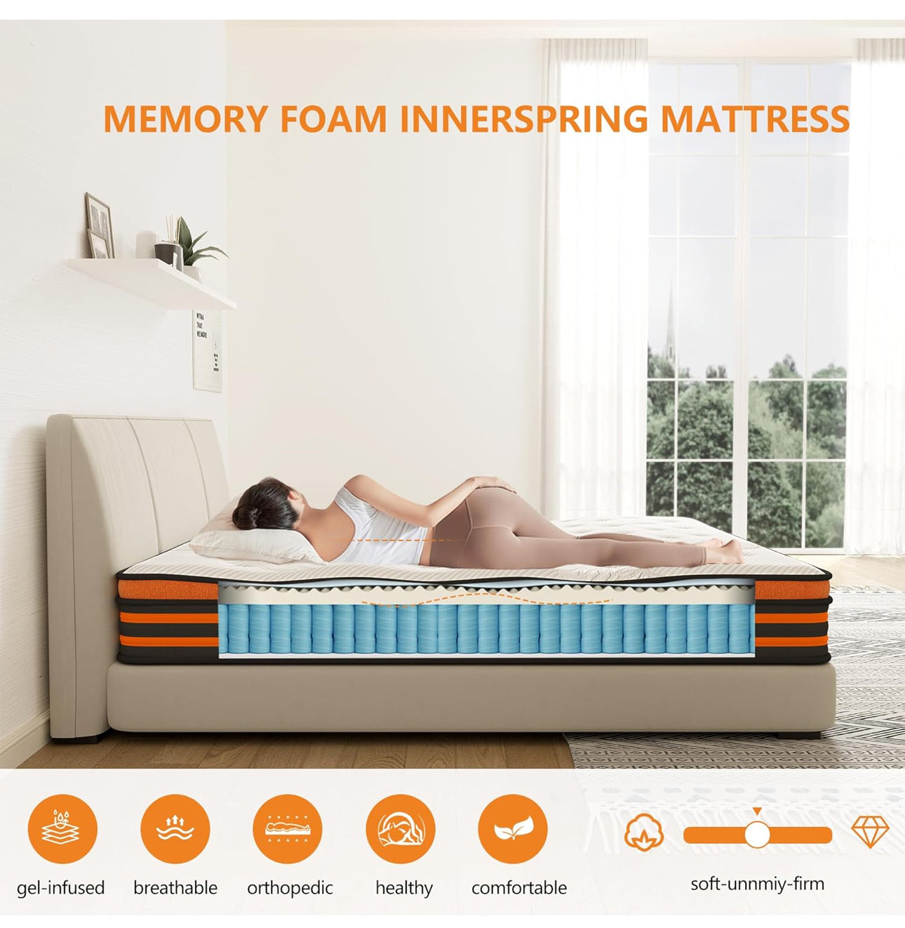4FT6 Double Mattress,10 Inch