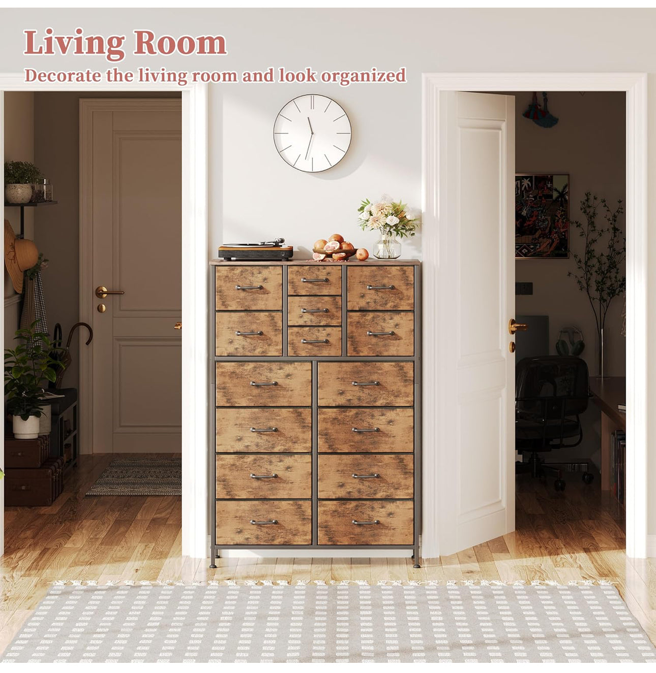 Chest of Drawers,Dresser for Bedroom with 15 Drawers