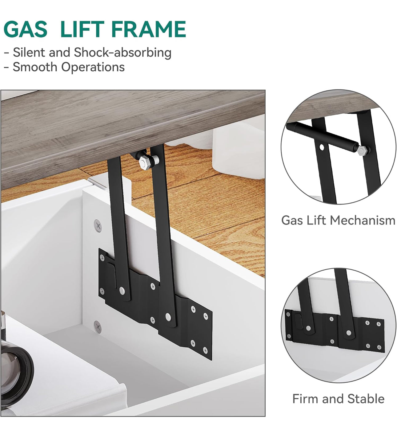 Lift Top Coffee Table, Easy-Lift