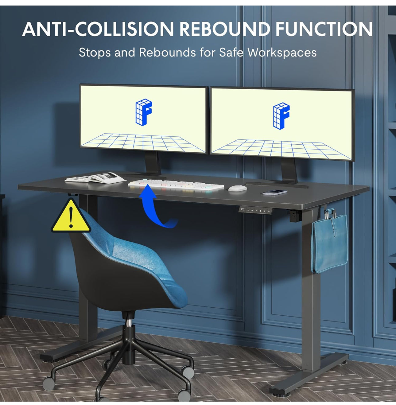 ONE PIECE Electric Standing Desk Height