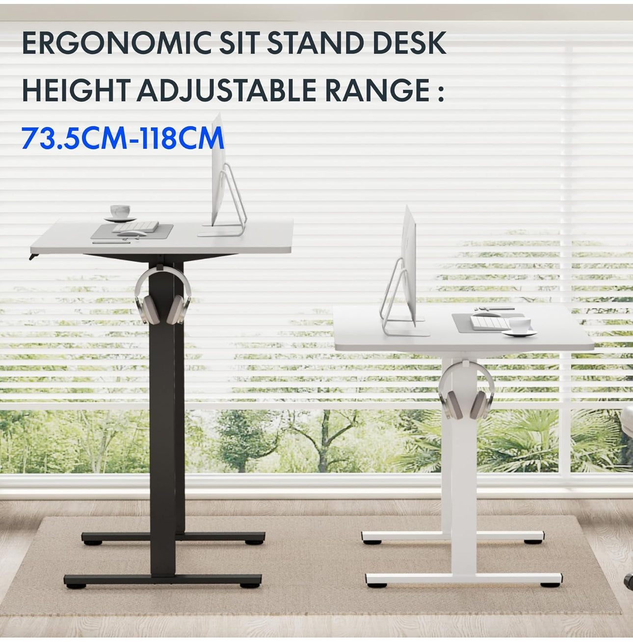 ONE PIECE Electric Standing Desk Height