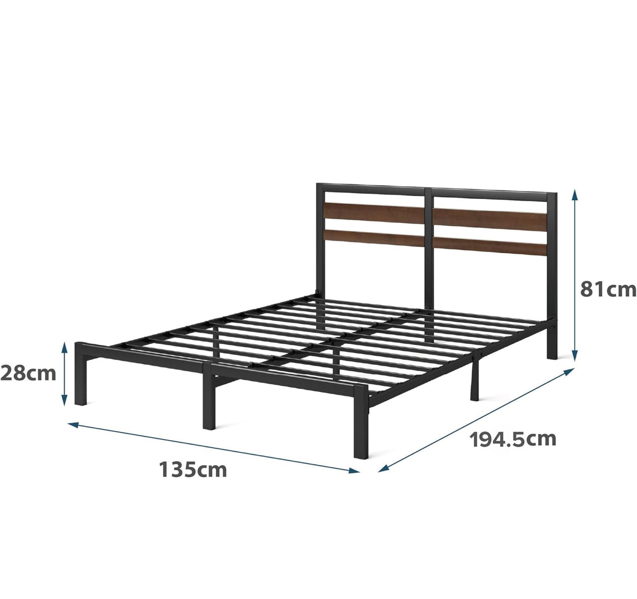 Double Bed Frame 135x190 cm