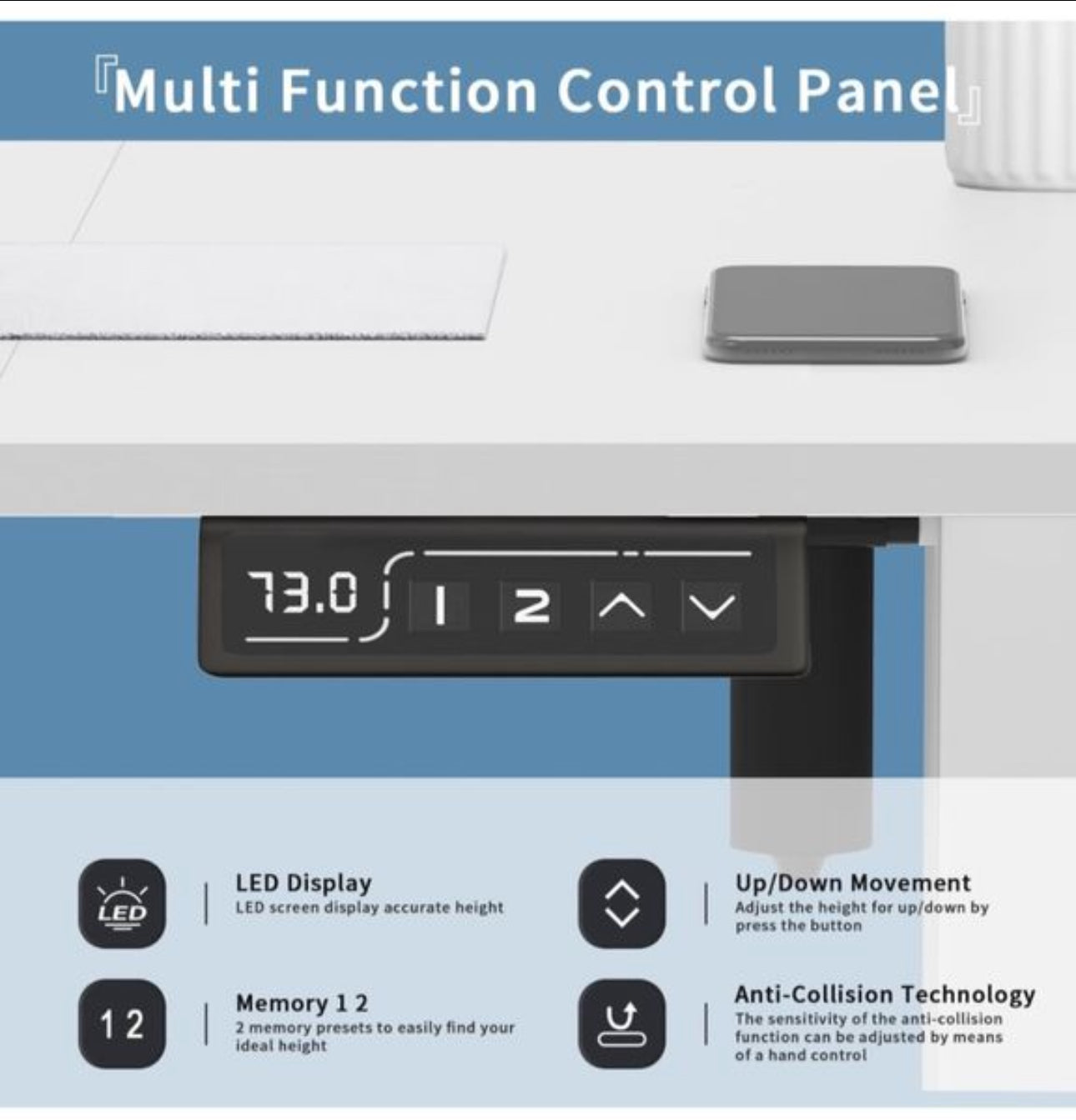 Electric Standing Desk 120x60cm