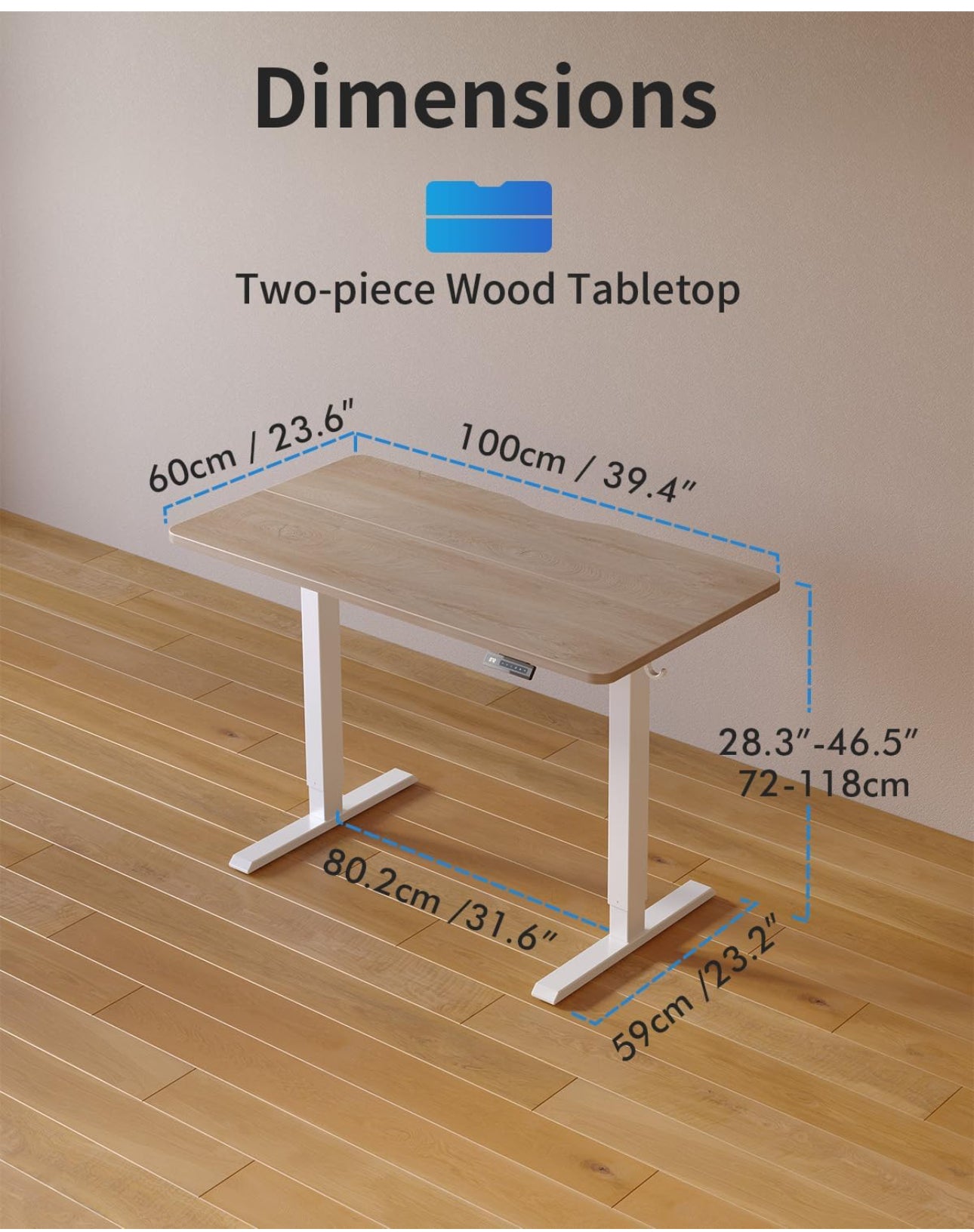 Height Adjustable Electric Standing Desk