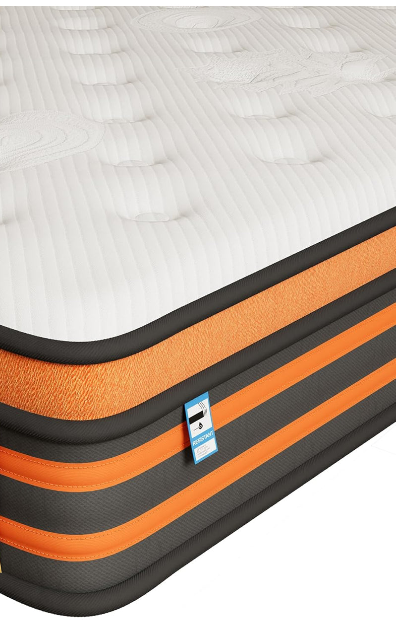 5FT King Size Mattress,10 Inch Medium Firm Gel Memory Foam