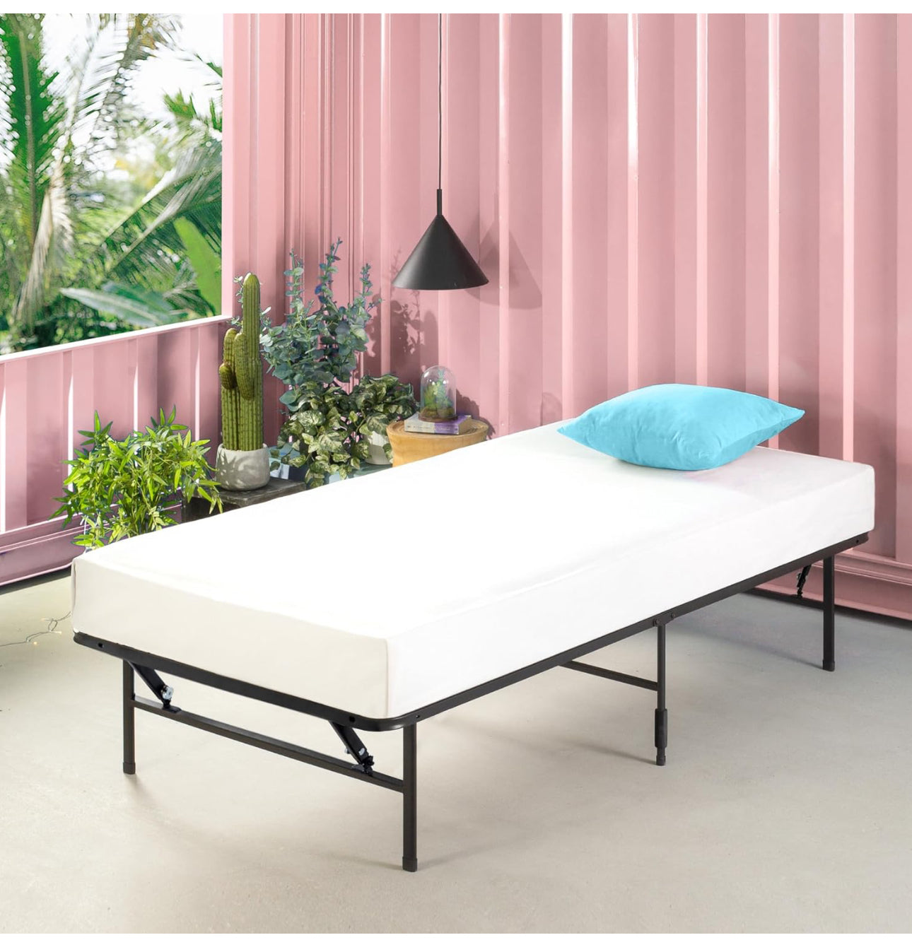 Zero Assembly Bed Frame - Single 90x190cm - 35cm Height - Metal