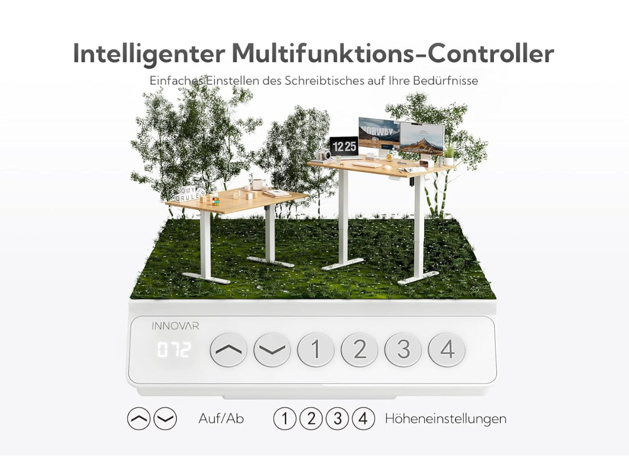 Bamboo Electric Standing Desk