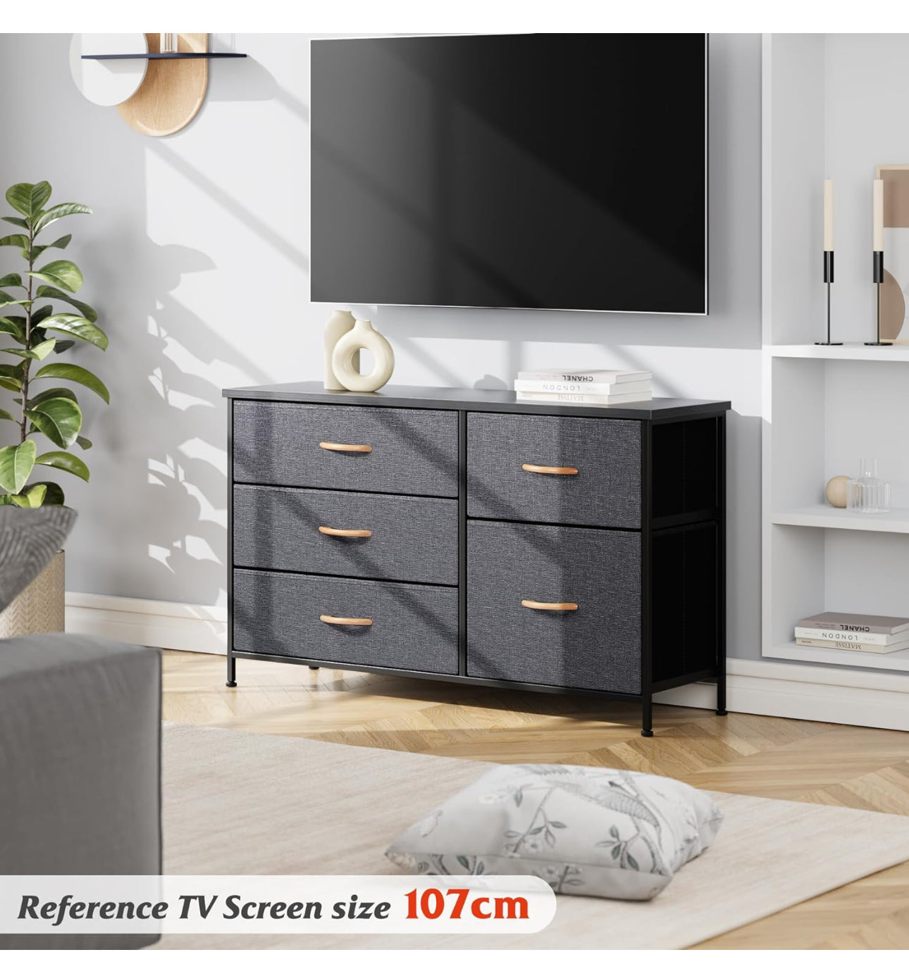Dresser for Bedroom with 5 Drawers