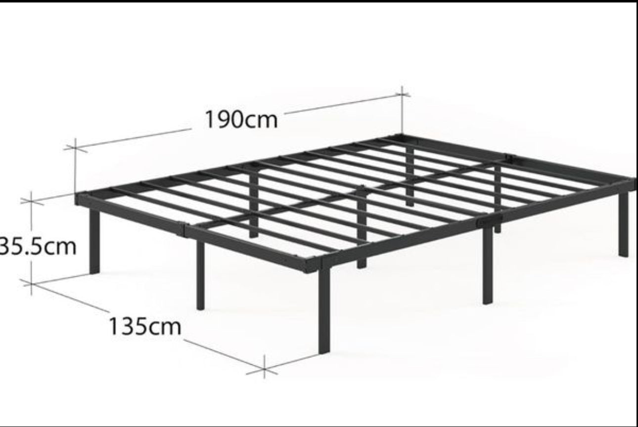 Double Bed frame - Bed 135x190 cm