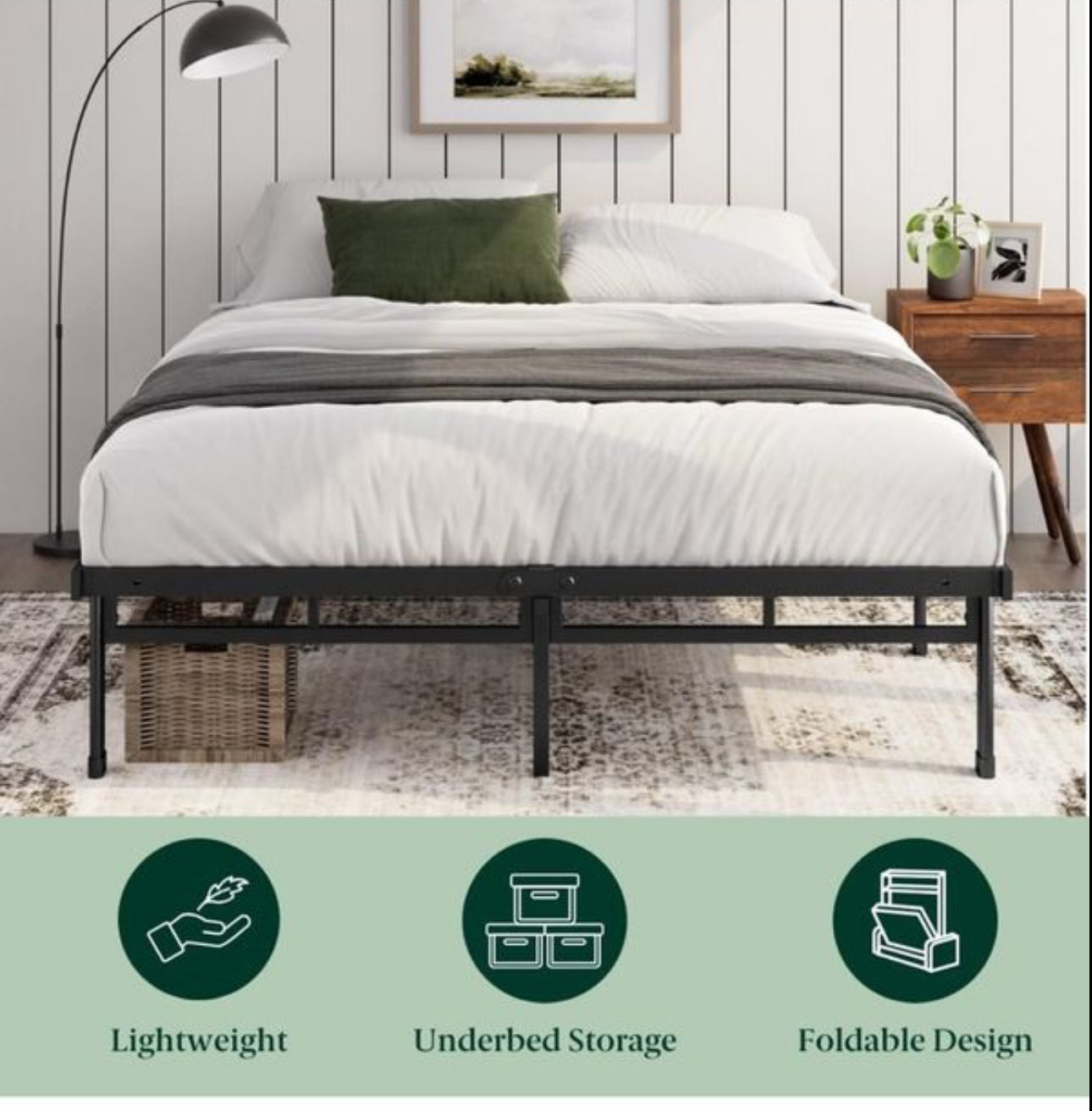 Double Bed frame - Bed 135x190 cm