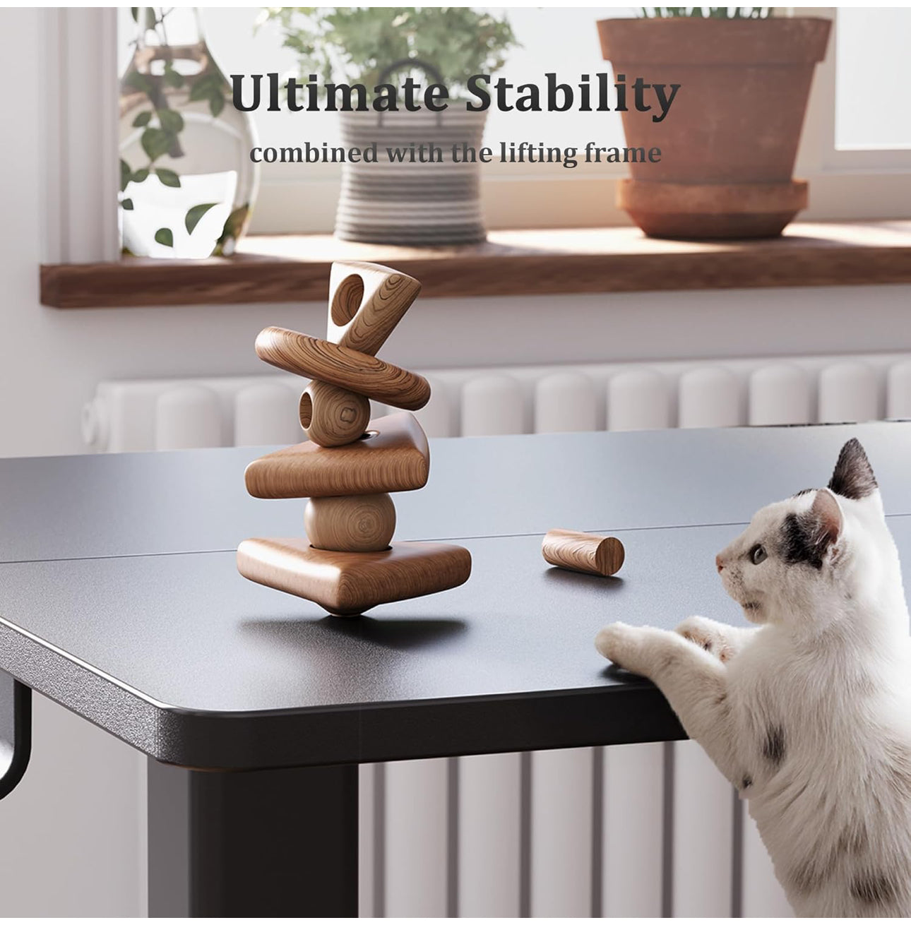 Electric Standing Desk, Adjustable Height Stand up Desk, 100x60