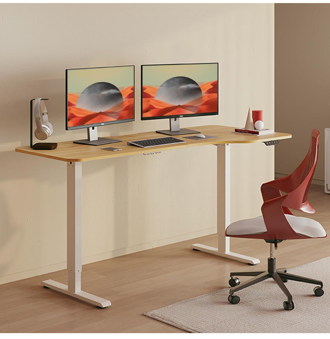 160 × 75 Electric Standing Desk Height Adjustable