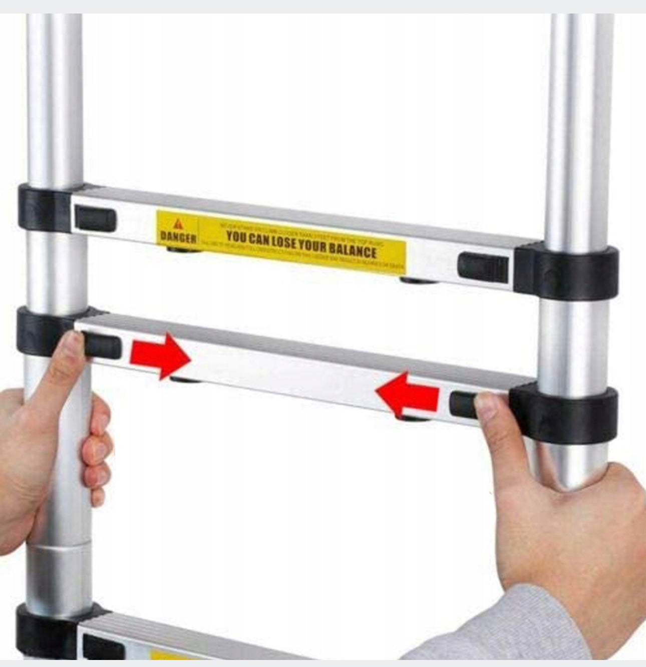 Ladder 3,8 m aluminum up to 150 kg