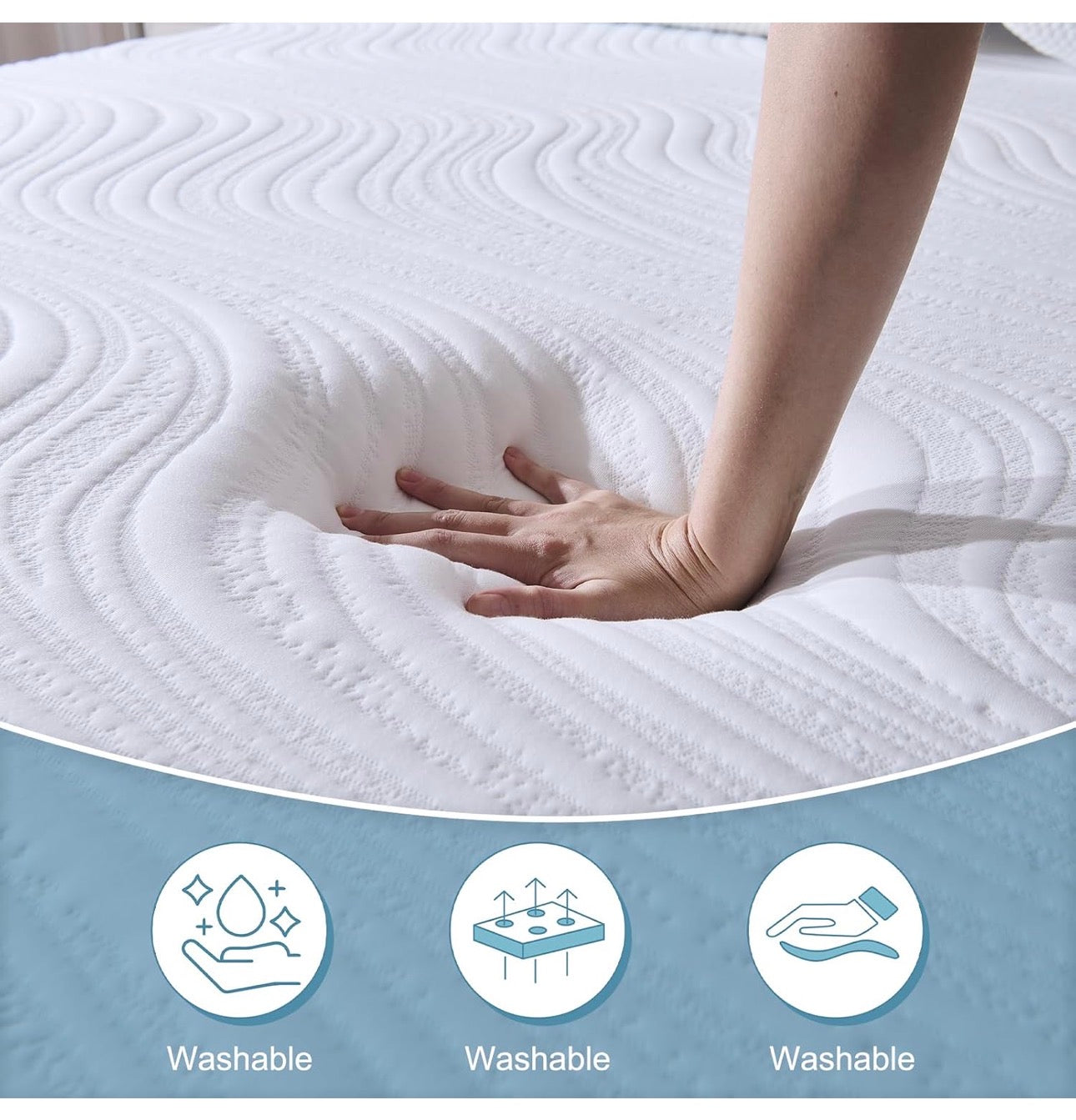 Small Double Mattress Medium Memory Foam Mattress 120x190x25cm