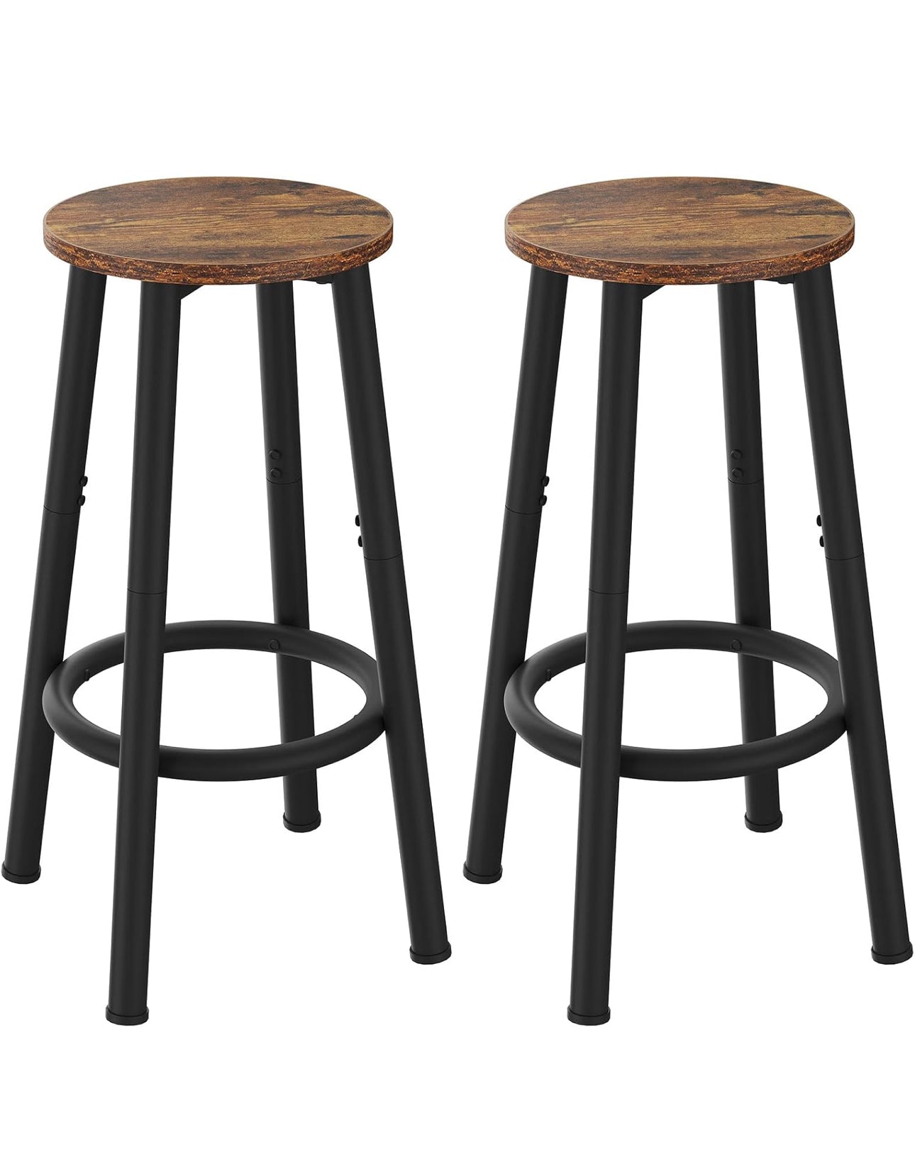 Bar Stools Set of 2, 64CM Kitchen Breakfast Bar Stools
