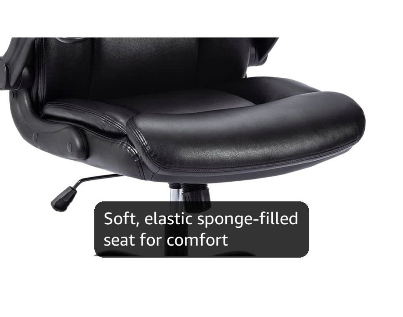 Executive Office Chair Swivel Work Chair Computer Desk Chair with Flip-up Armres