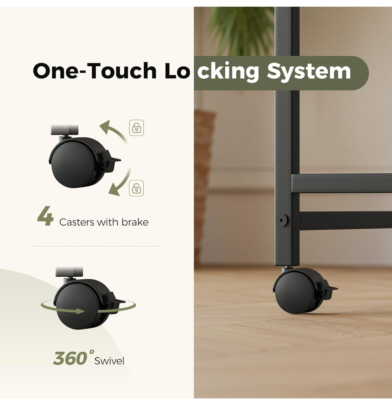 100 cm Computer Desk With Wheel