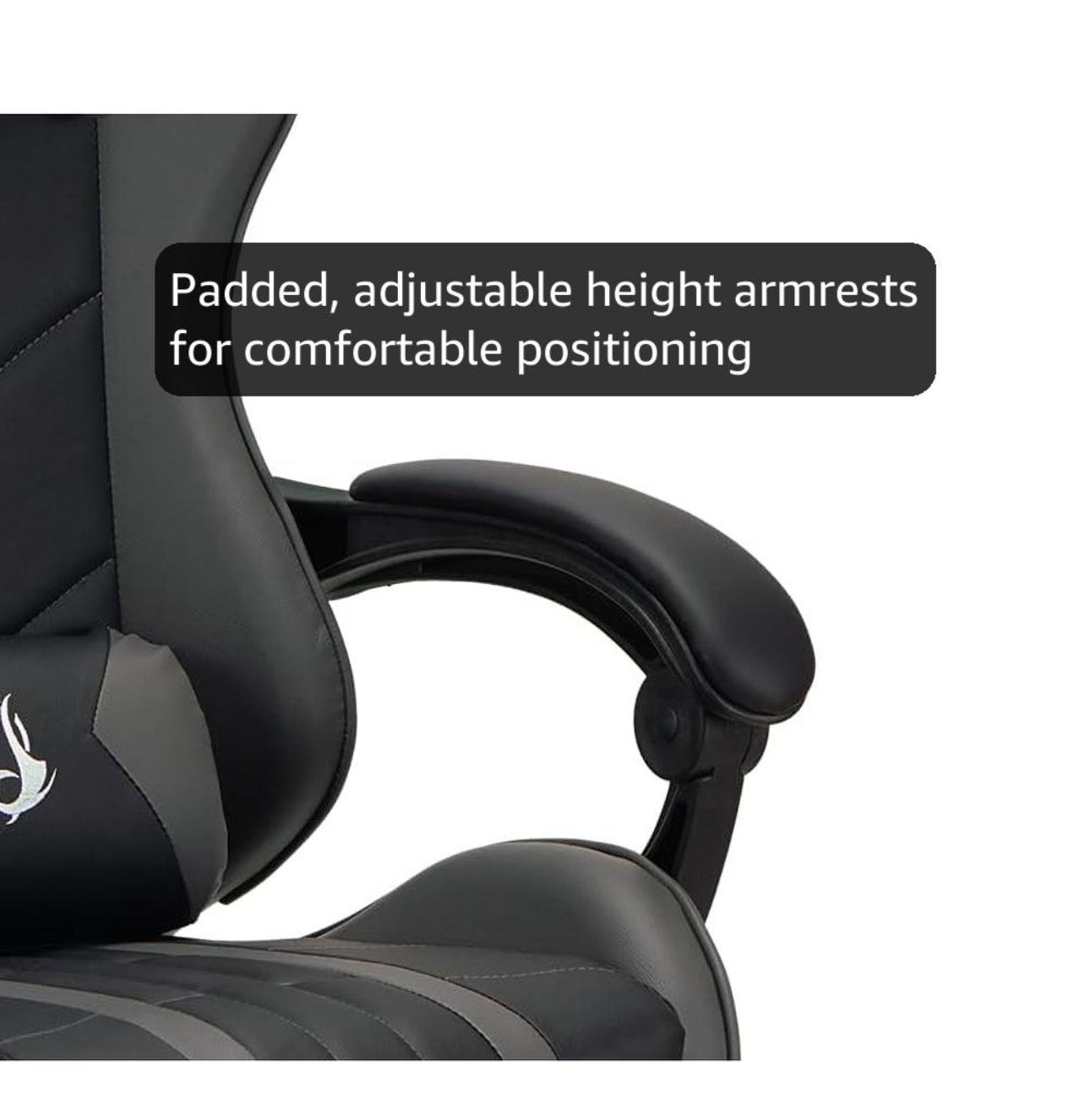 Office chairs reclining seat with footrest adjustable headrest and lumbar cushion high back support padded armrests