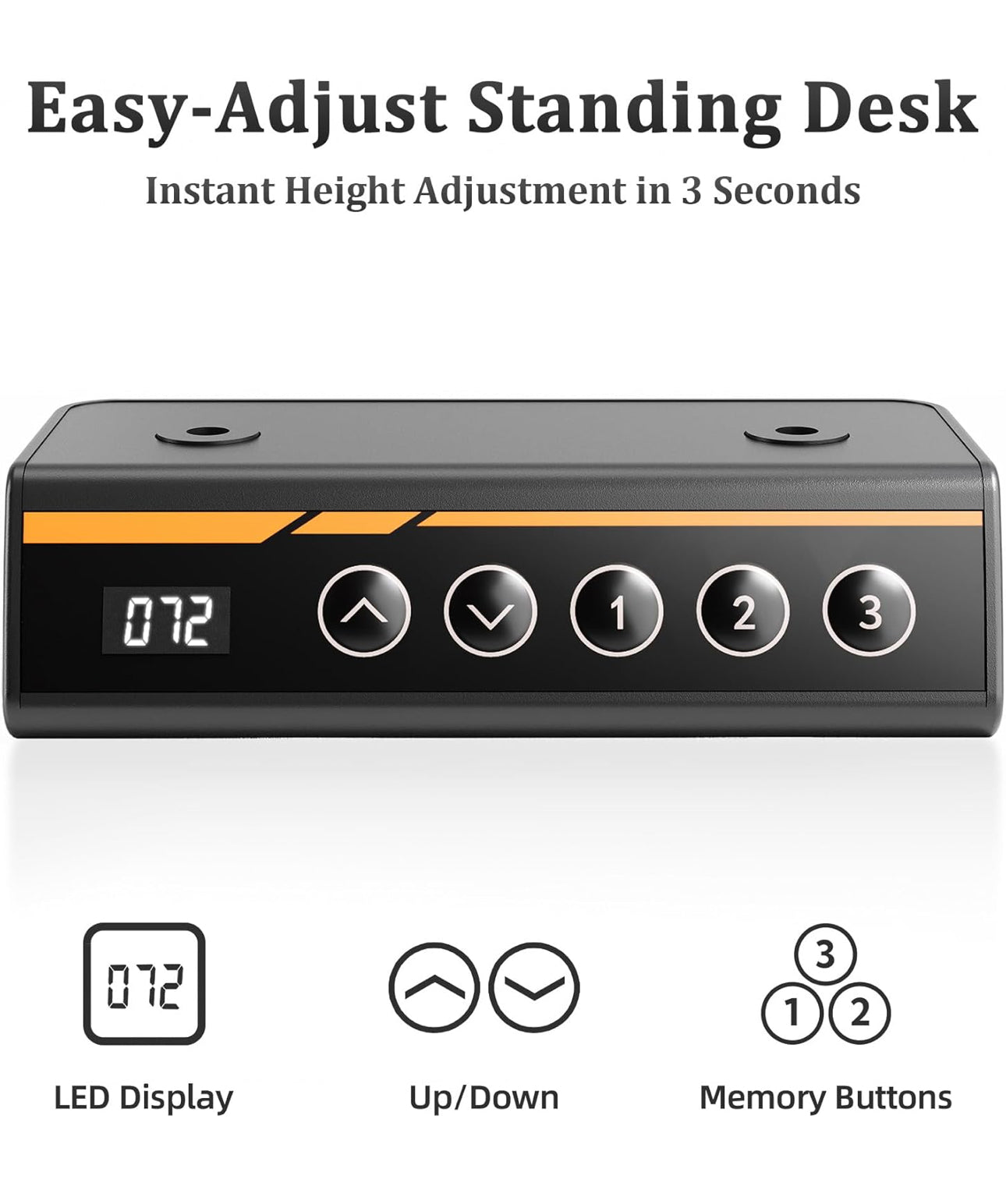 1- Electric Standing Desk 100x60cm