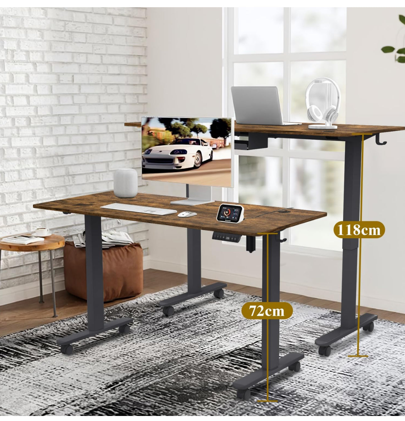 Electric Standing Desk with USB Charging Port