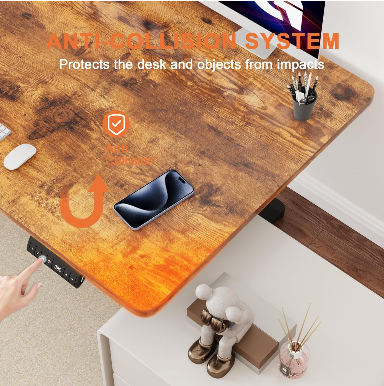 Electric Standing Desk 160 x 80 cm