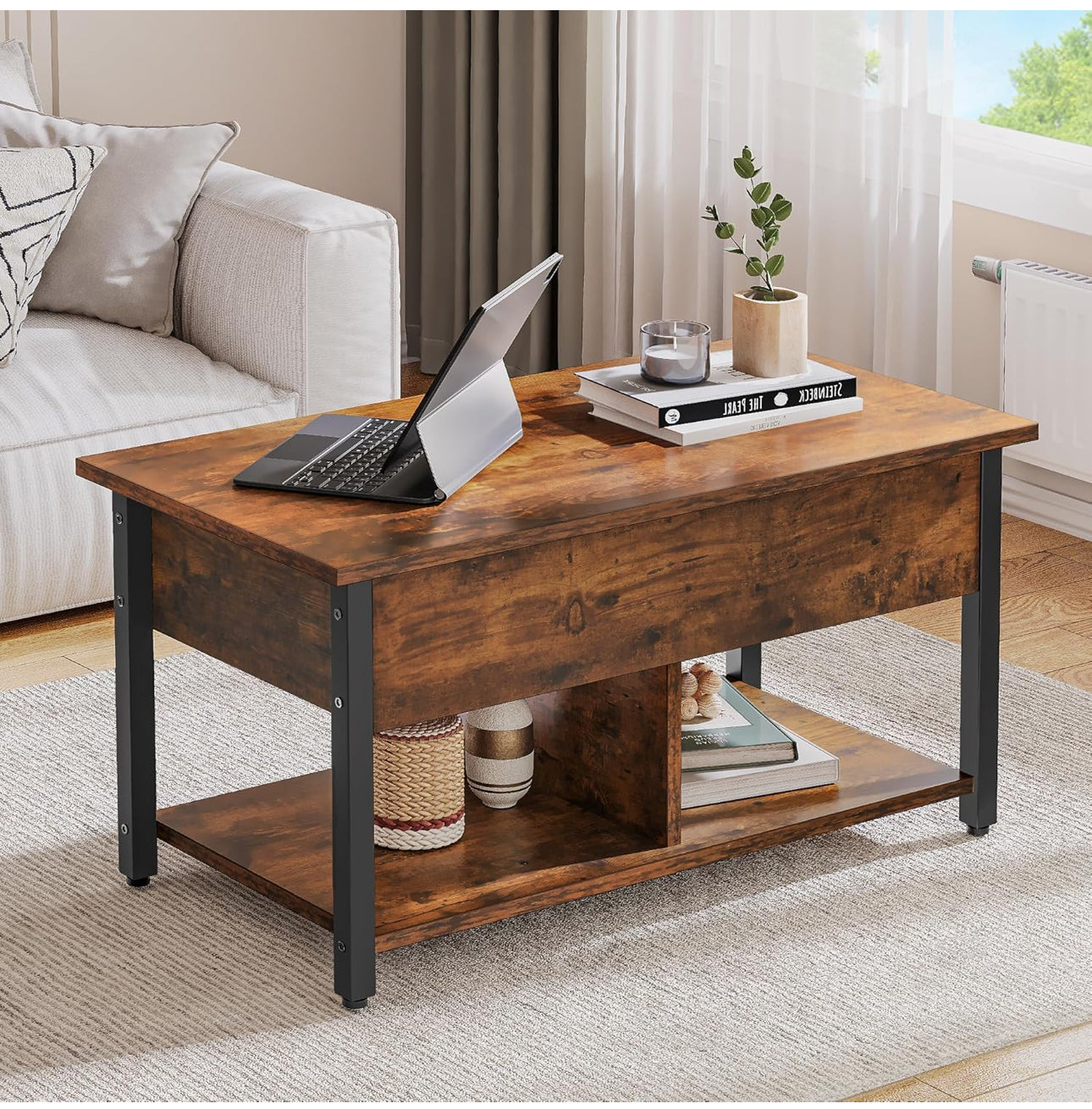 Lift Top Coffee Table, Easy-Lift