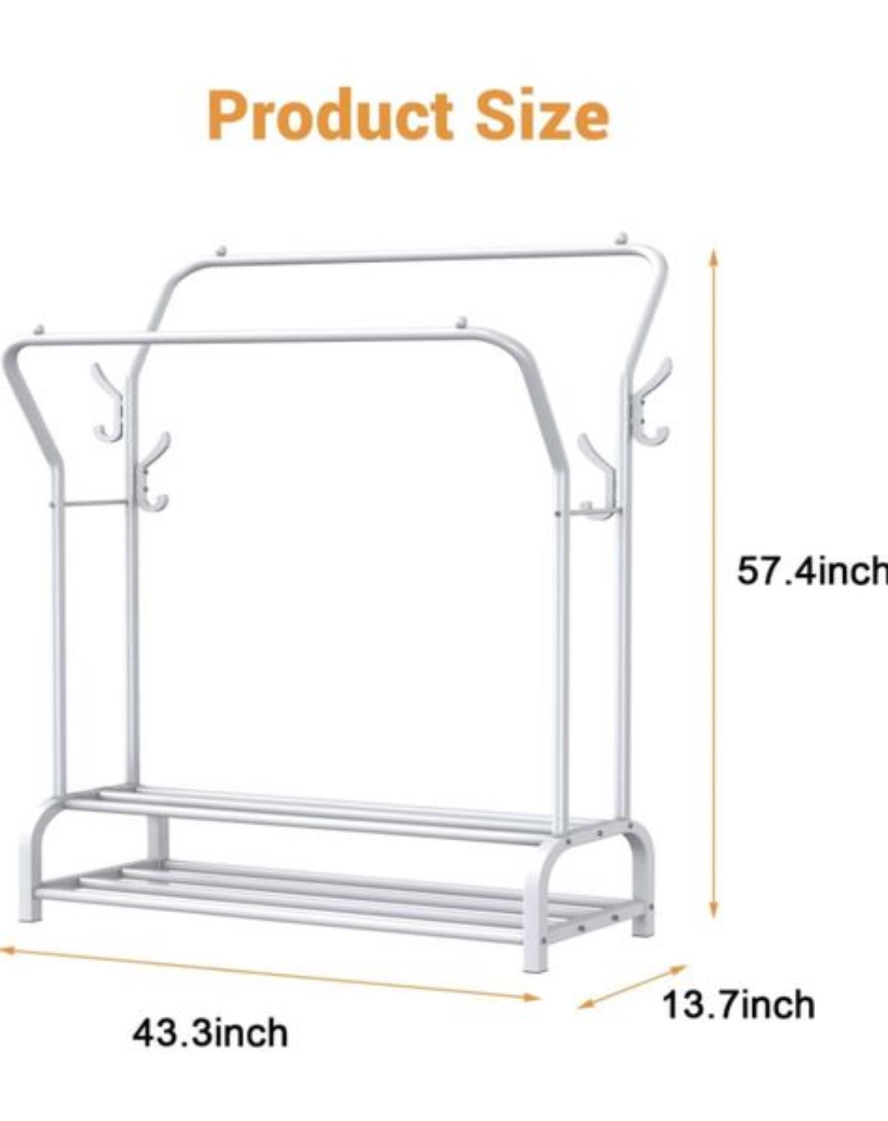 Clothes Rail White