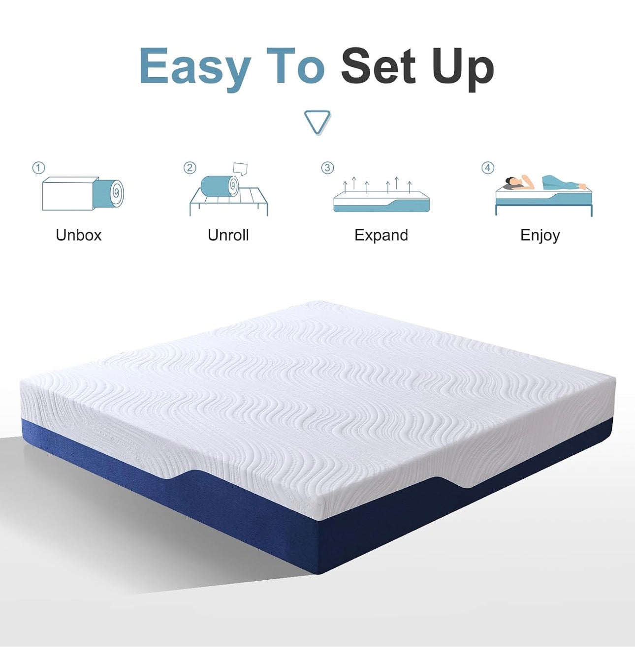 Small Double Mattress Medium Memory Foam Mattress 120x190x25cm