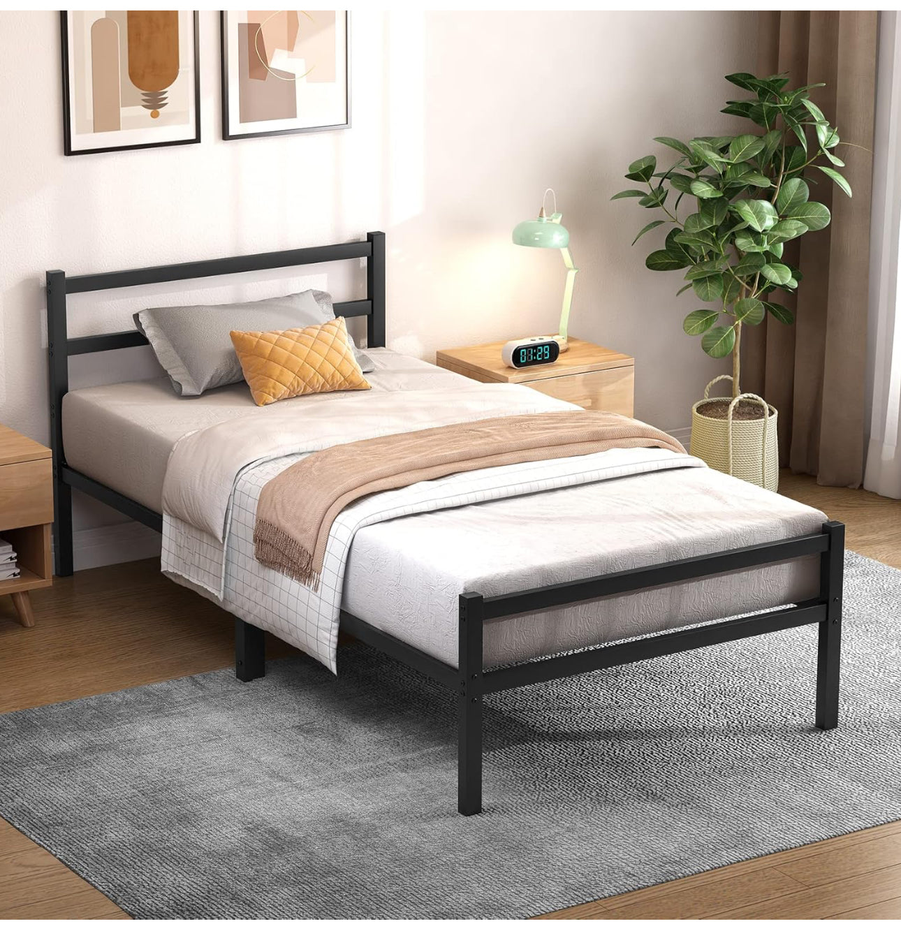 Single Bed Frames with Headboard