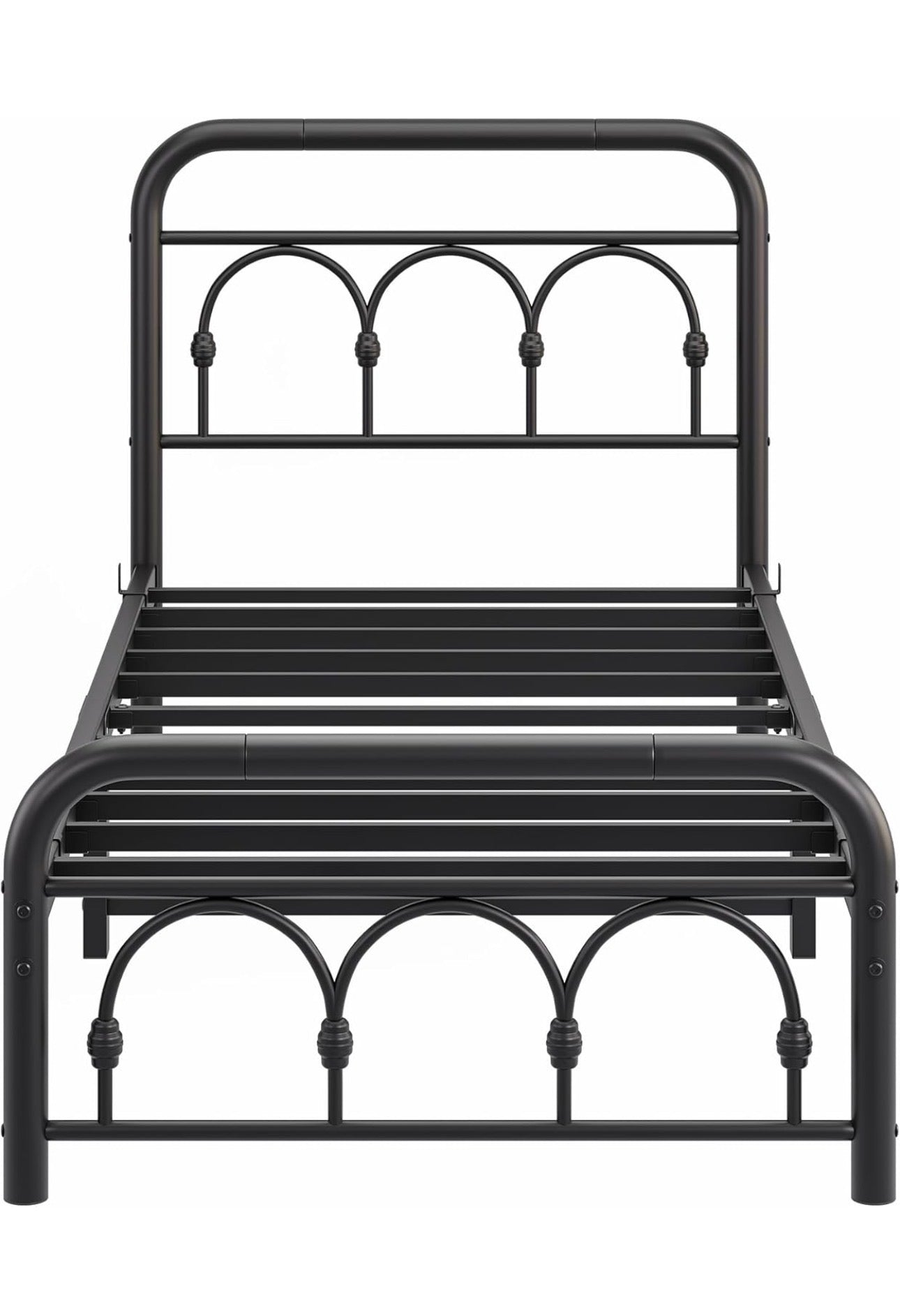 3ft Single Bed Frame with Headboard(90x190cm)